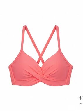 Athleta Coral Twist Front Strappy Bikini Top